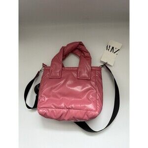 ZARA Women’s Quilted Puffy Pink Crossbody Bag Preppy Cute